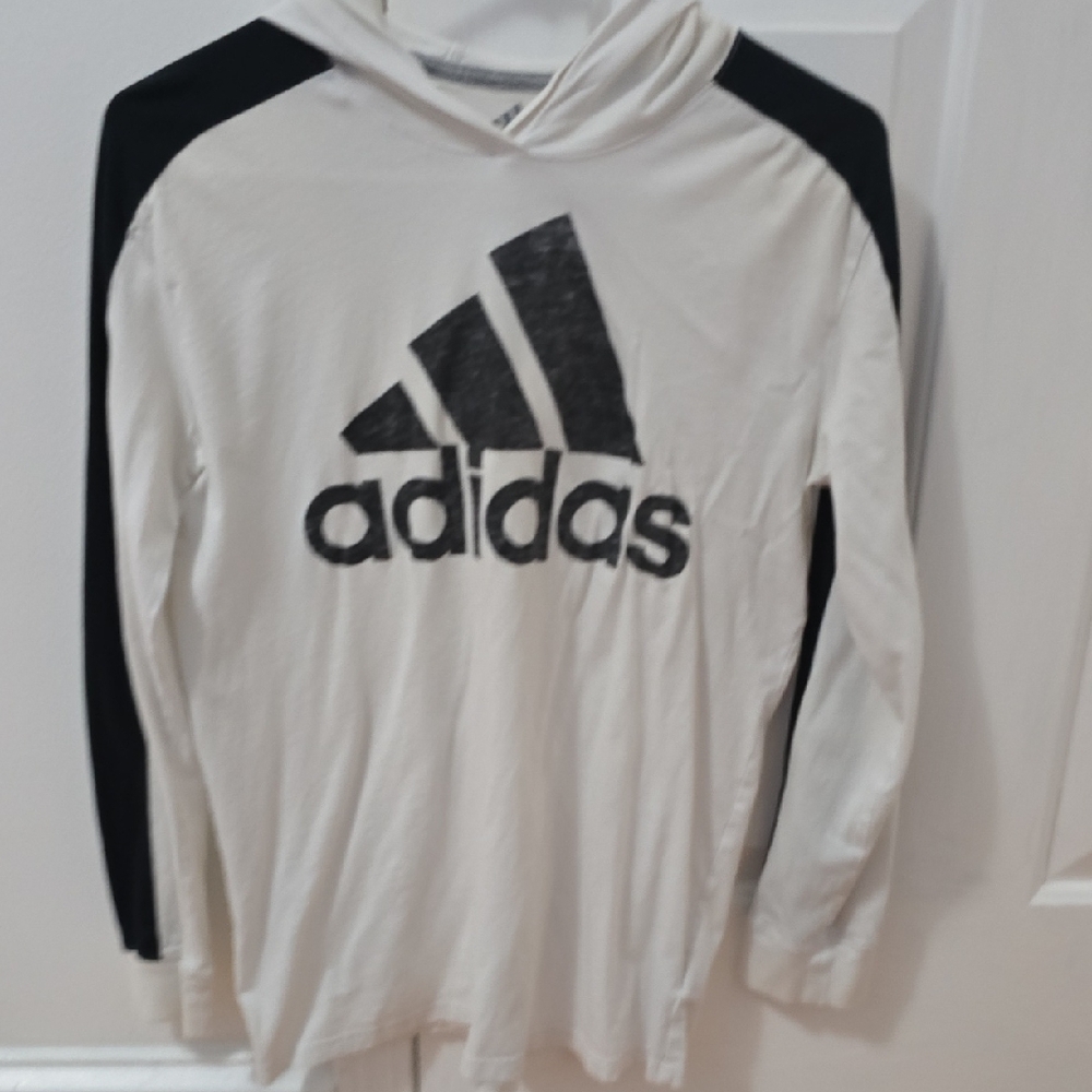 Boys Hooded Long Sleeve Tee Size Large